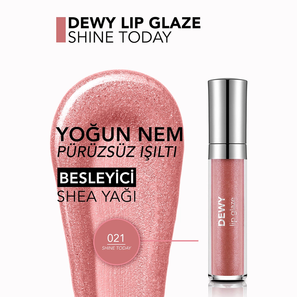 Flormar Dewy Lip Glaze Lip Gloss 021 Shine Today
