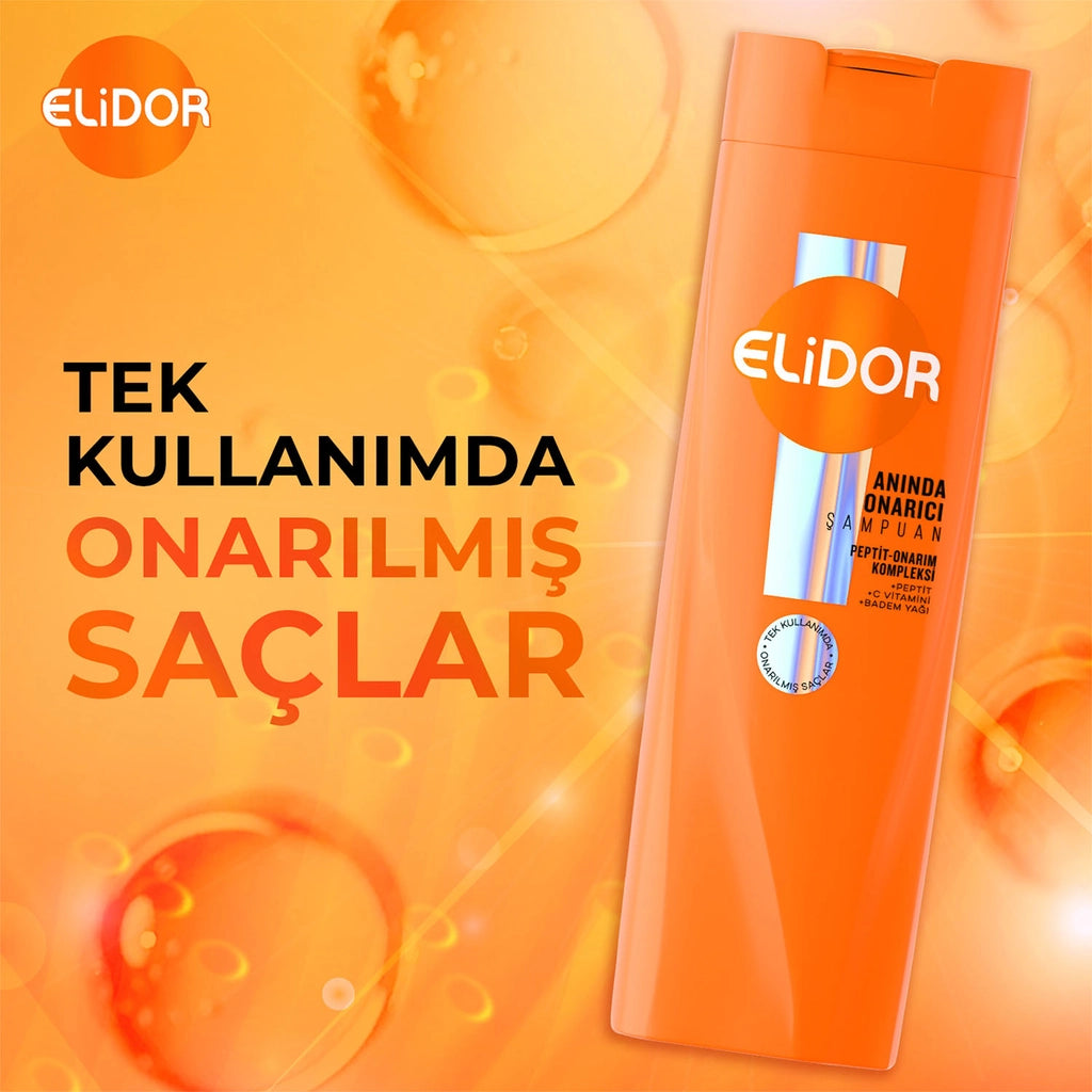 Elidor Instant Repair Hair Care Shampoo 400 ml