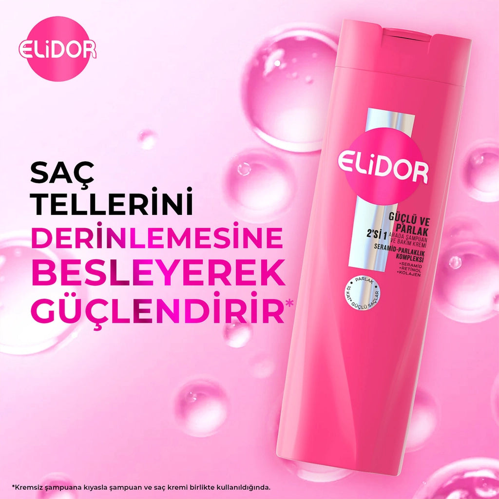 Elidor Shampoo and Conditioner Strong and Shiny 400 ml