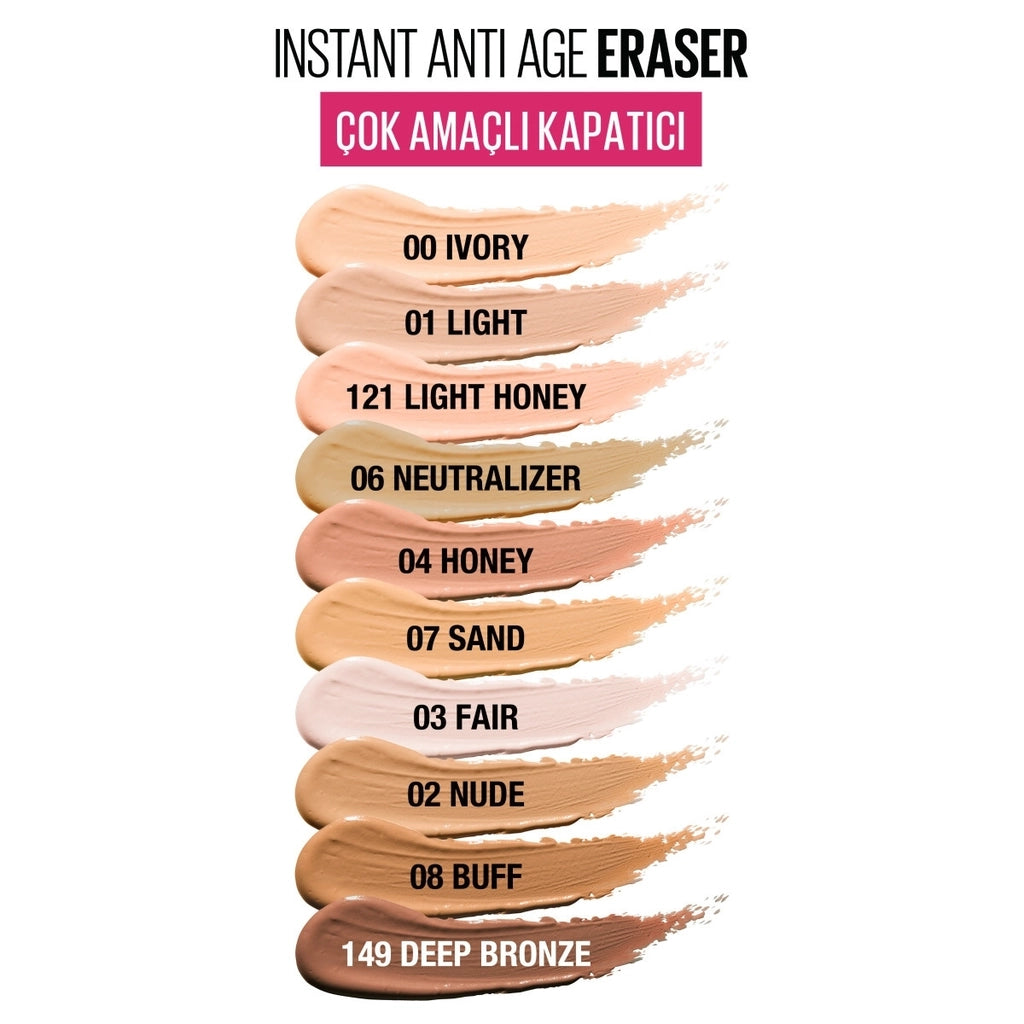 Maybelline New York Instant Anti Age Eraser Concealer 121 Light Honey