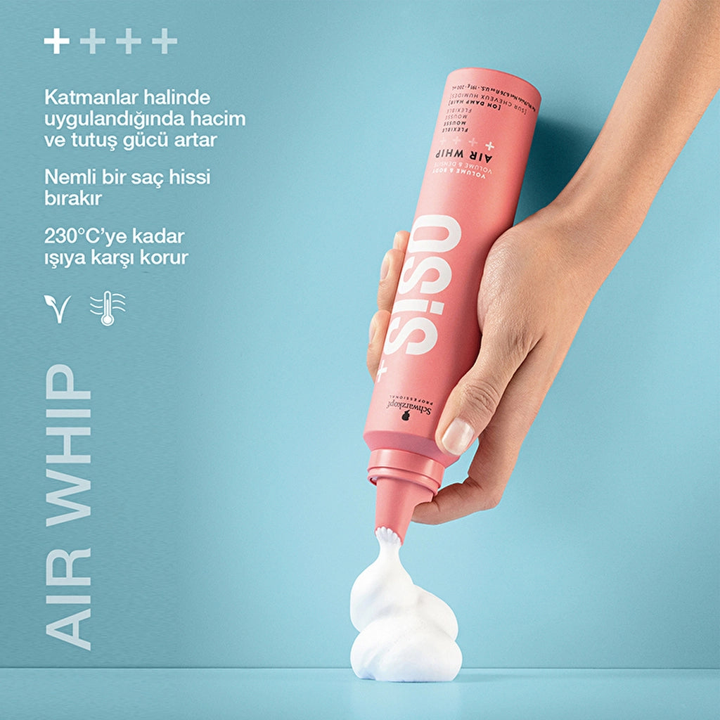 Osis Air Whip Volumizing and Hold Flexible Foam 200 ml
