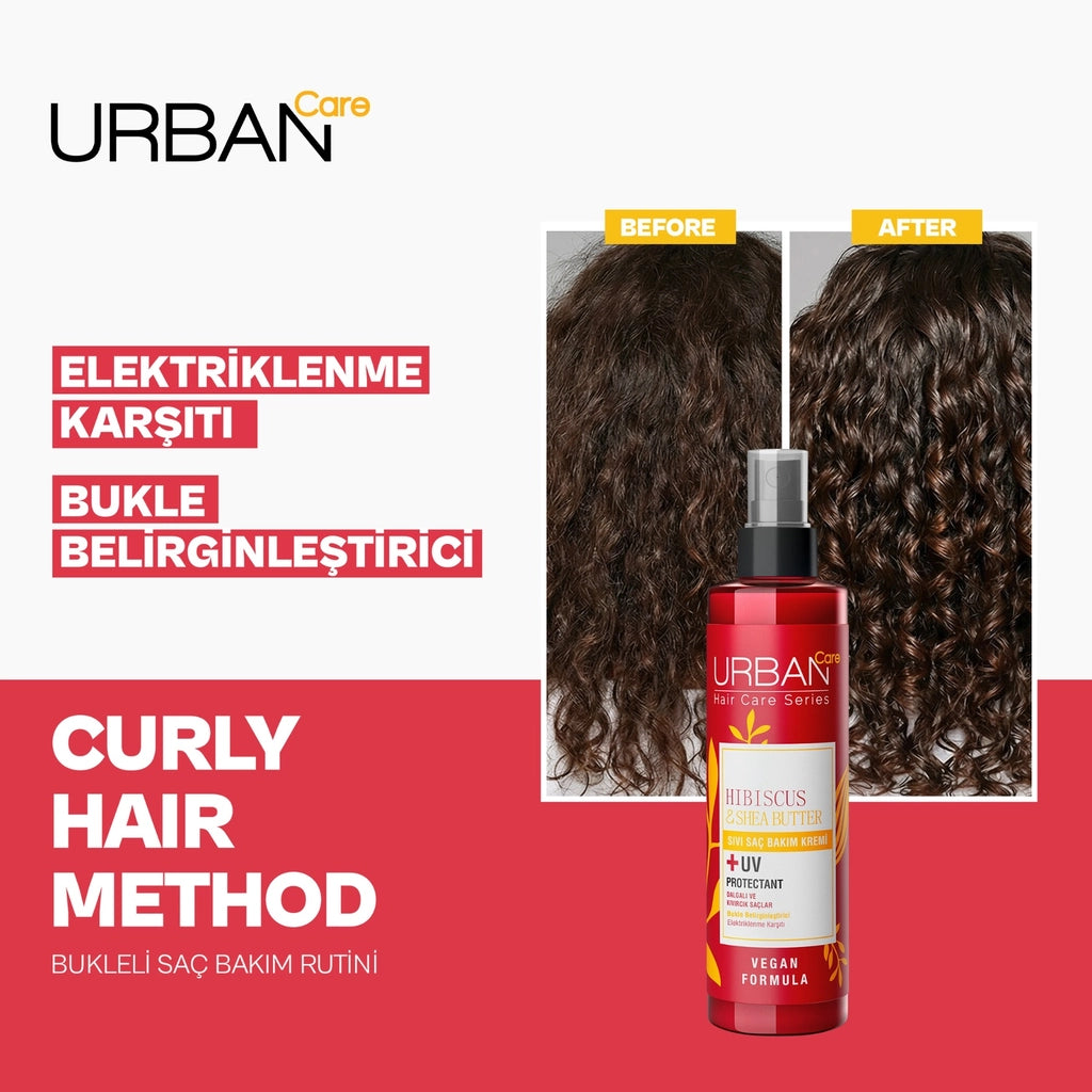 Urban Care Twisted Curls Hibiscus & Shea Butter Curl Defining Liquid Hair Care Cream 200 ml