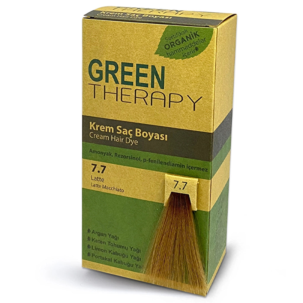 Green Therapy Cream Hair Dye 7.3 Caramel