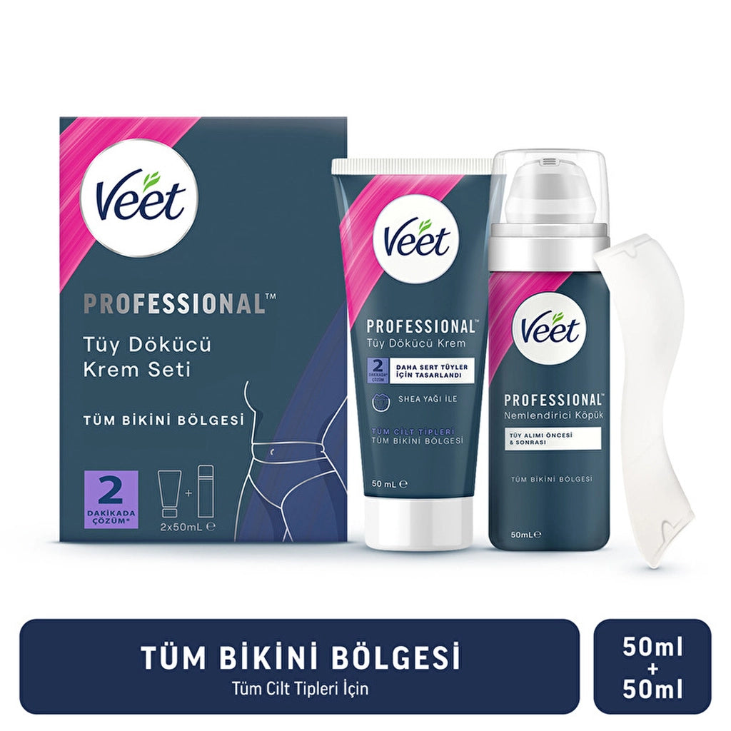 Veet Professional Bikini Depilatory Cream Set 50 ml + 50 ml