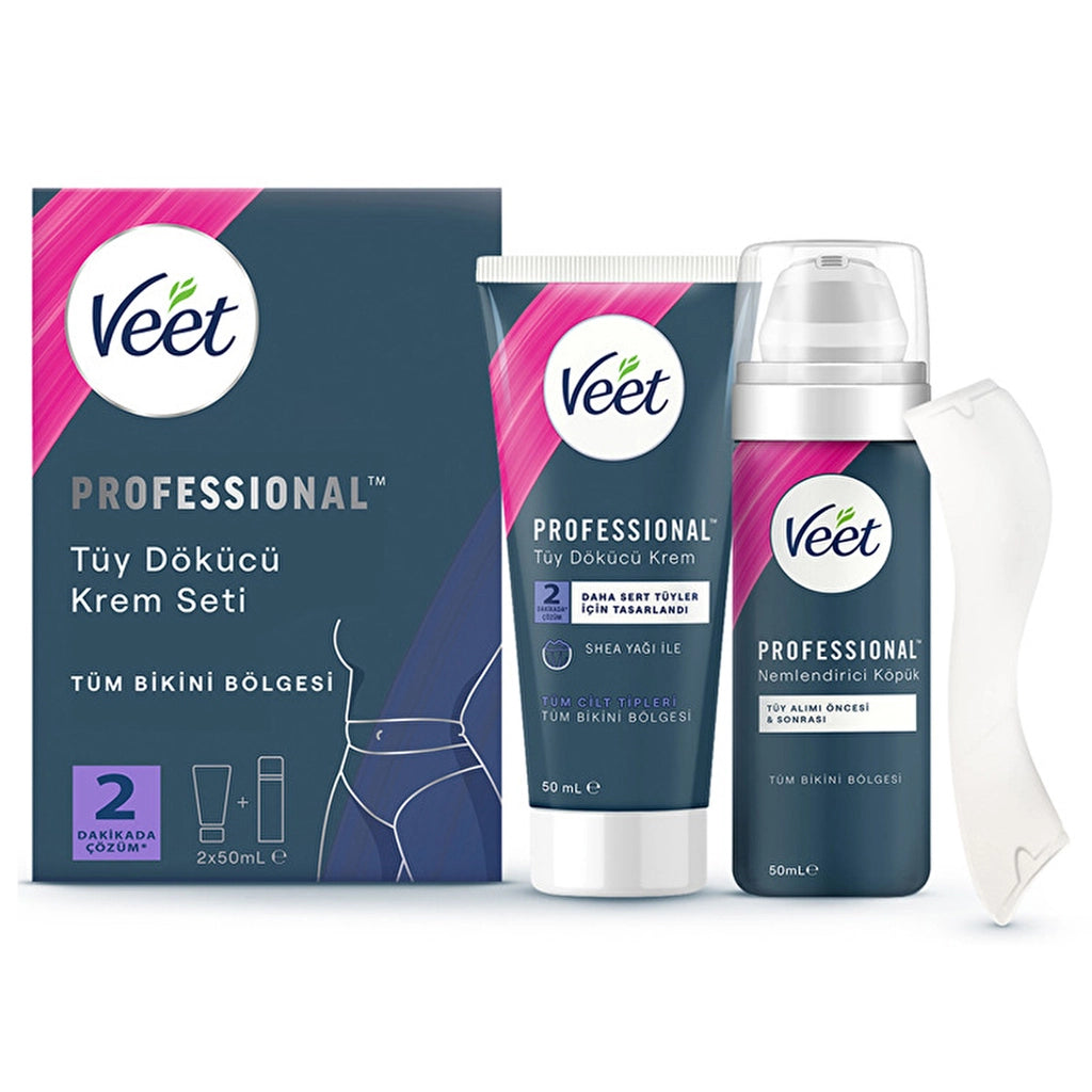 Veet Professional Bikini Depilatory Cream Set 50 ml + 50 ml