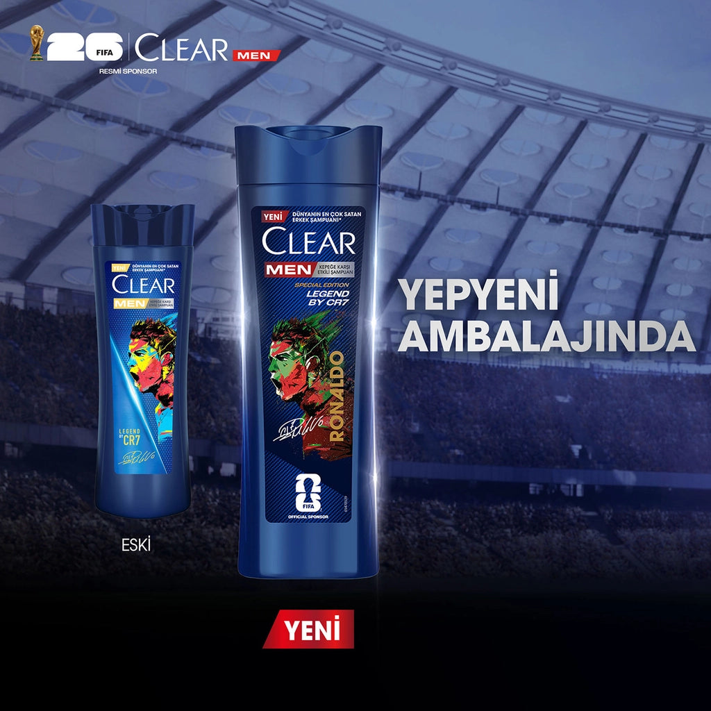 Clear Men Effective Shampoo Against Dandruff Legend By CR7 Cristiano Ronaldo 350 ml