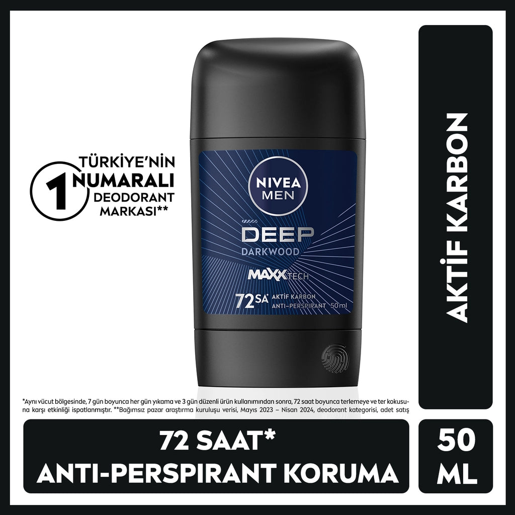 Nivea Men Male Stick Deodorant Deep Dimension 50 ml
