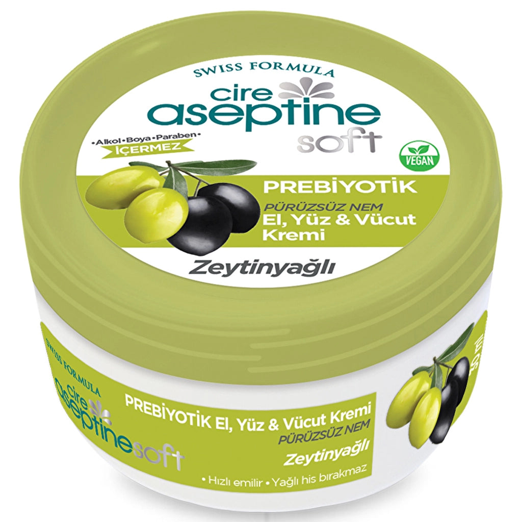 Cire Aseptine Soft Olive Oil Moisturizing Smoothing Prebiotic Cream 30 ml