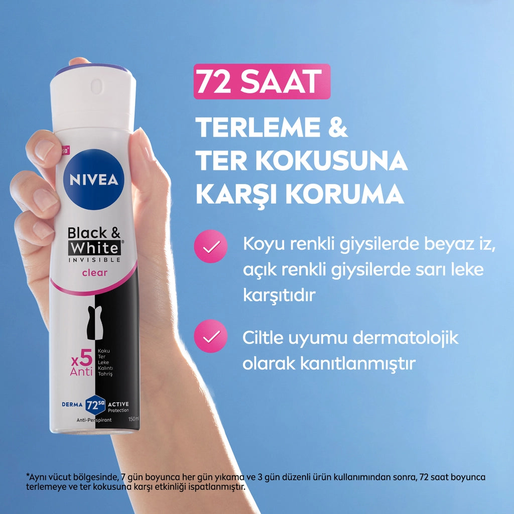 Nivea Invisible Black & White Clear Women&