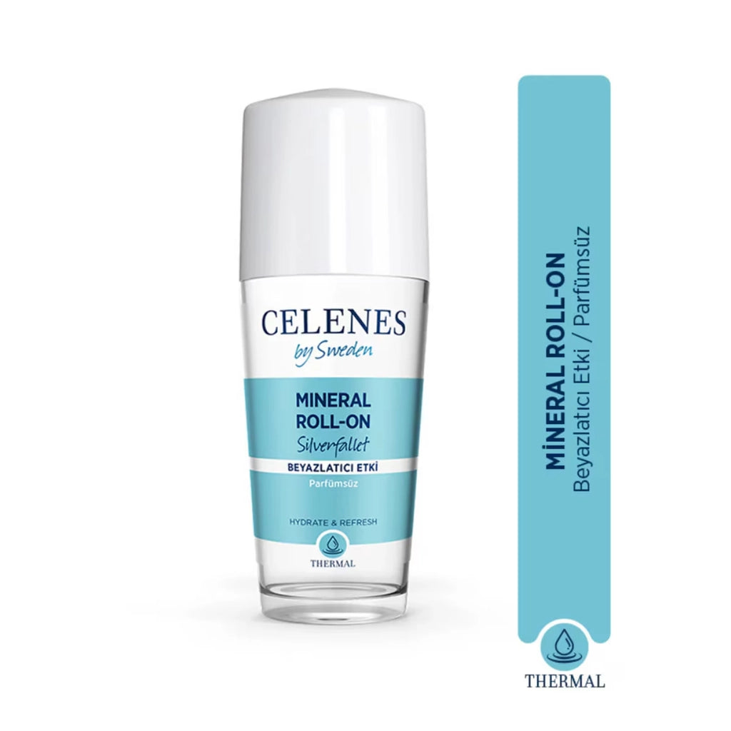 Celenes Thermal Mineral Whitening Unisex Deodorant Roll-On Silverfallet 75 ml