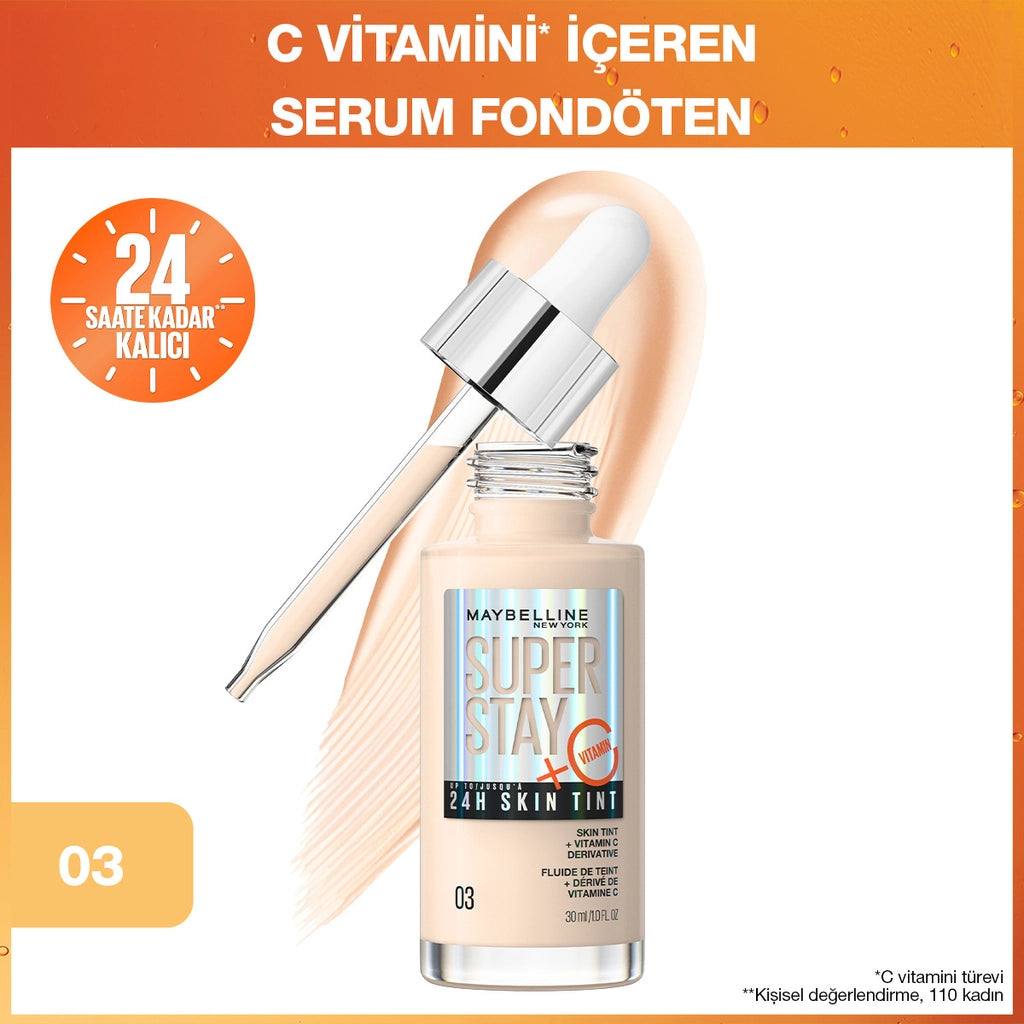 Maybelline New York Super Stay Skin Tint Foundation 10