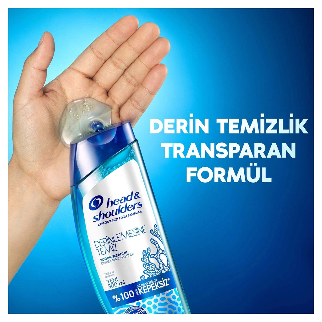 Head & Shoulders Deep Clean Scalp Detox Anti-Dandruff Shampoo 300 ml