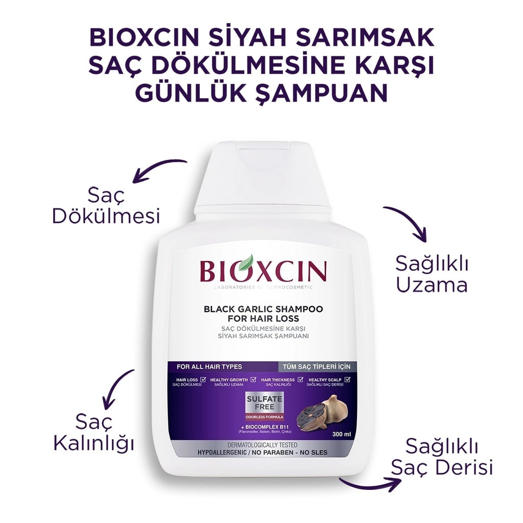 Bioxcin Black Garlic Shampoo 300 ml