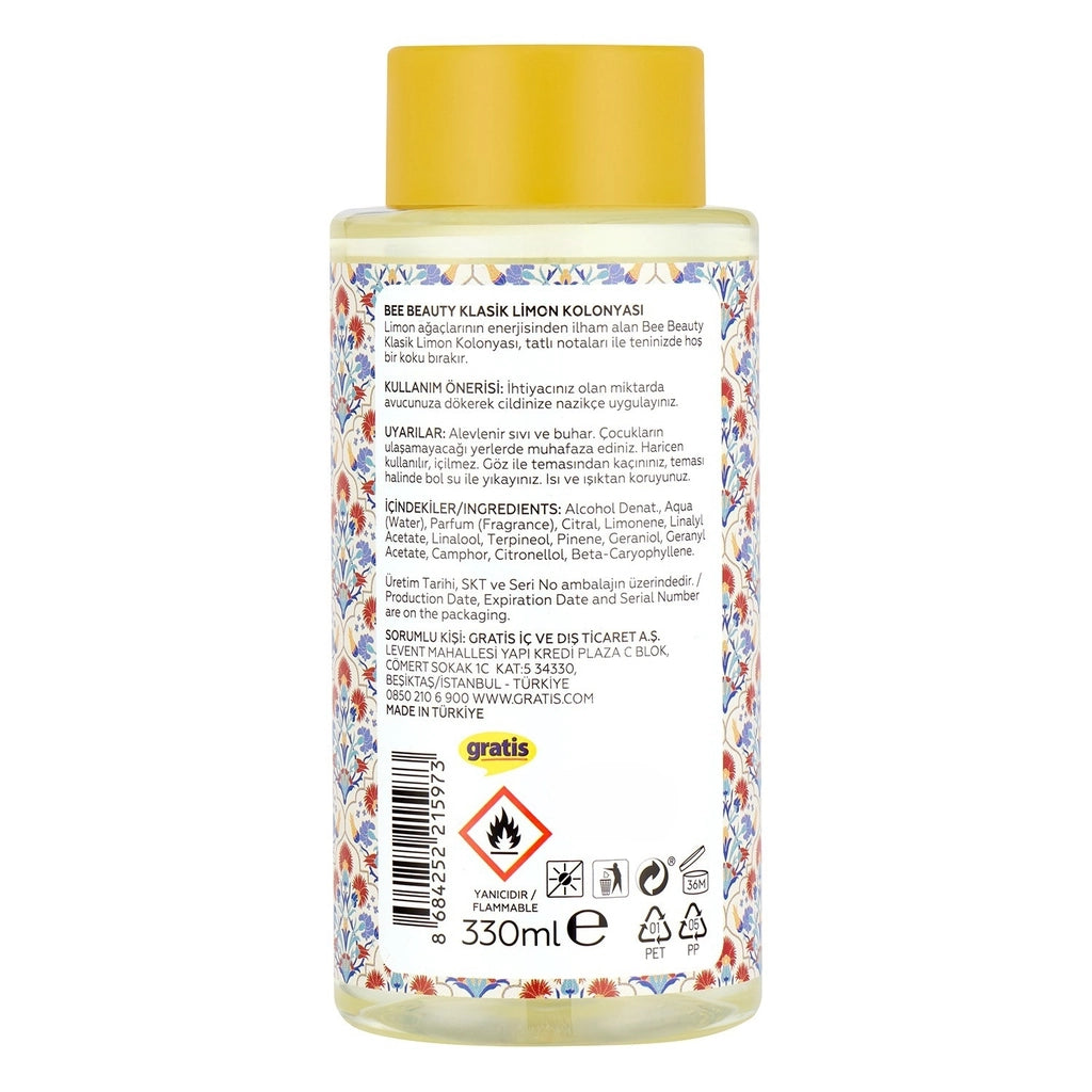 Bee Beauty Classic Lemon Cologne 330 ml