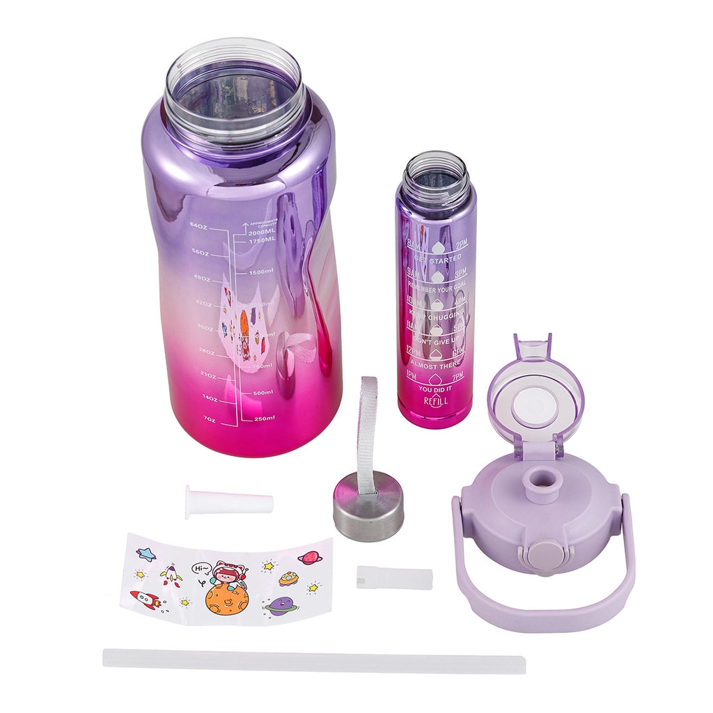 VPW Motivation Flask Set of 2 UV Coated (Assorted)