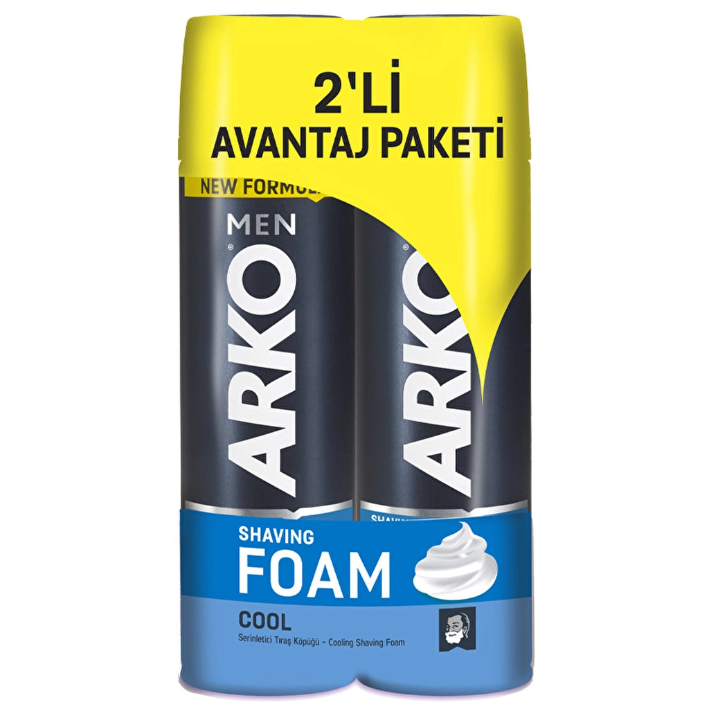 Arko Men Cool Cooling Shaving Foam 200 ml + 200 ml