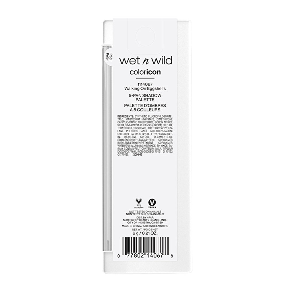 wet n wild Color Icon 5-Piece Eyeshadow Palette Walking On Eggshells