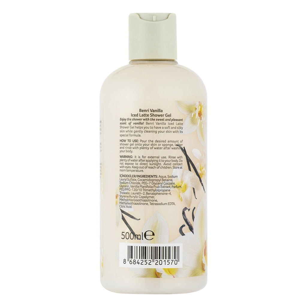 Benri Shower Gel Vanilla Iced Latte 500 ml