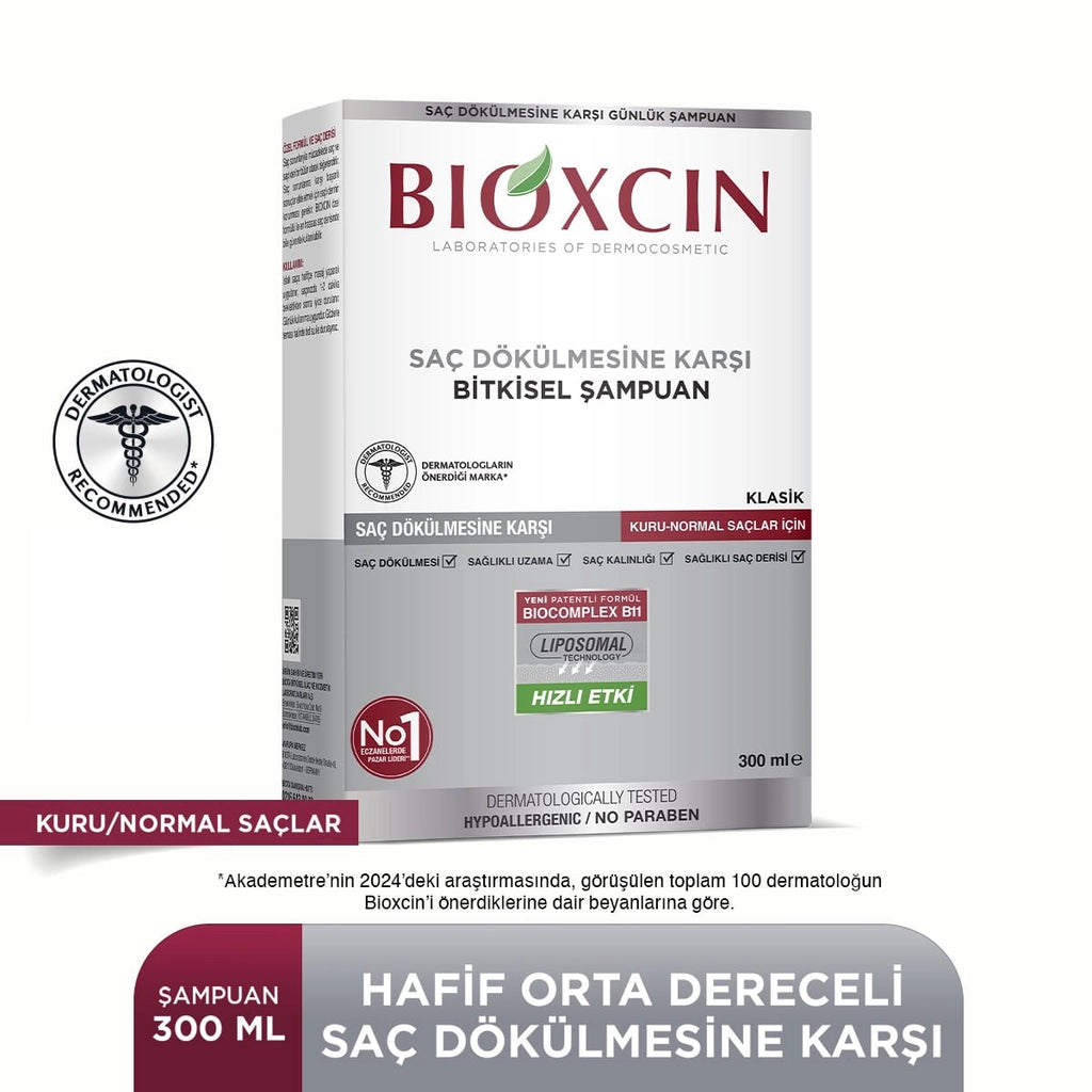 Bioxcin Herbal Classic Shampoo Against Hair Loss Oily Hair 300 ml