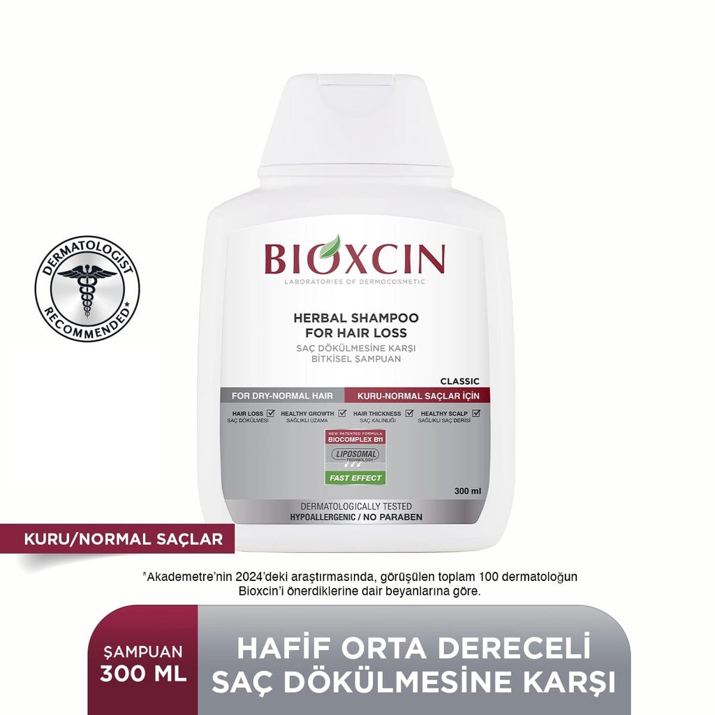 Bioxcin Herbal Classic Shampoo Against Hair Loss Oily Hair 300 ml