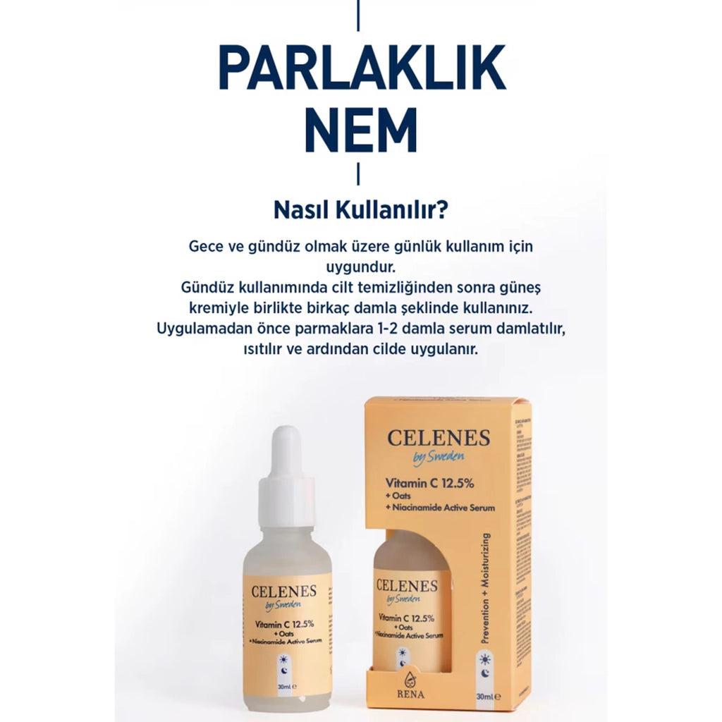 Celenes Brightening and Skin Tone Equalizing Rena Vitamin C Face Serum 30 ml