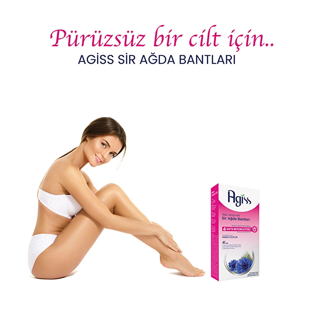 Agiss Waxing Strips Body, Armpit, Bikini and Face Area 41 Pack (For Normal Skin)