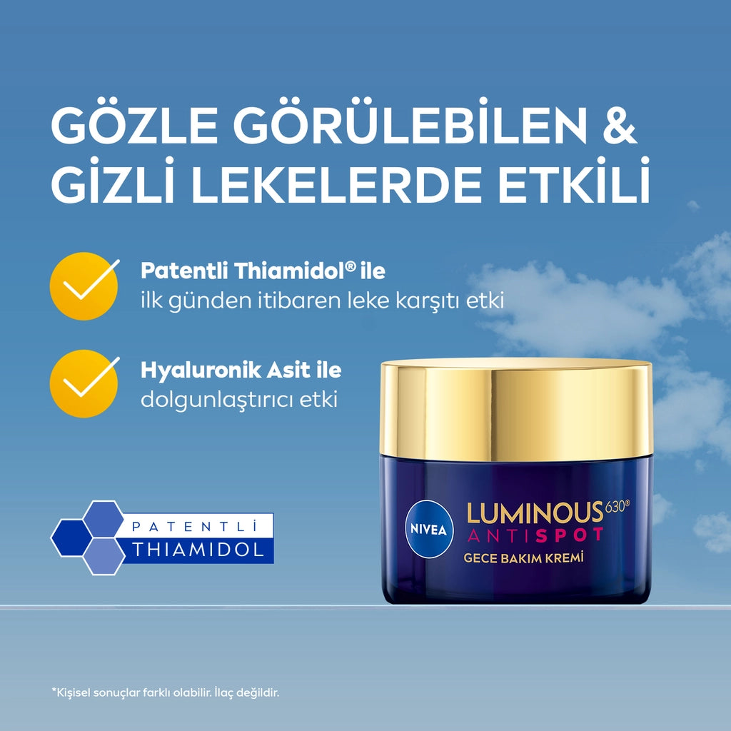 Nivea Luminous630 Thiamidol Effective Anti-Blemish Night Face Care Cream 50 ml