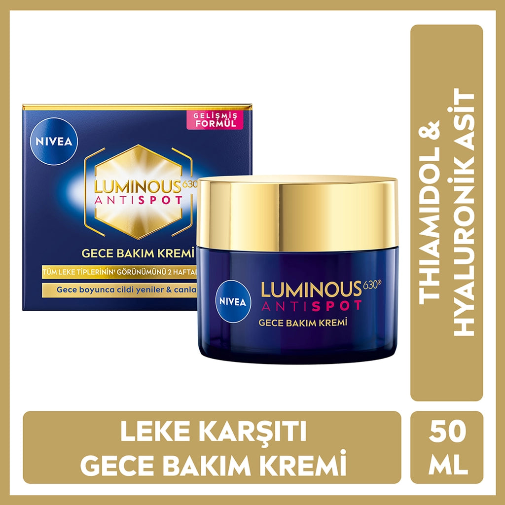 Nivea Luminous630 Thiamidol Effective Anti-Blemish Night Face Care Cream 50 ml
