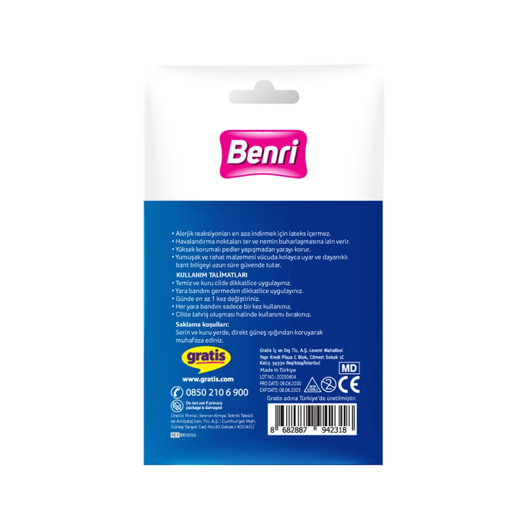 Benri Transparent Band-Aid 20pcs