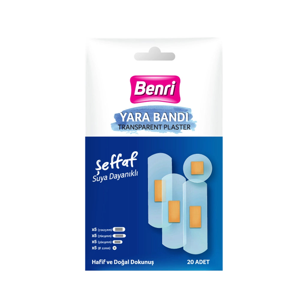 Benri Transparent Band-Aid 20pcs