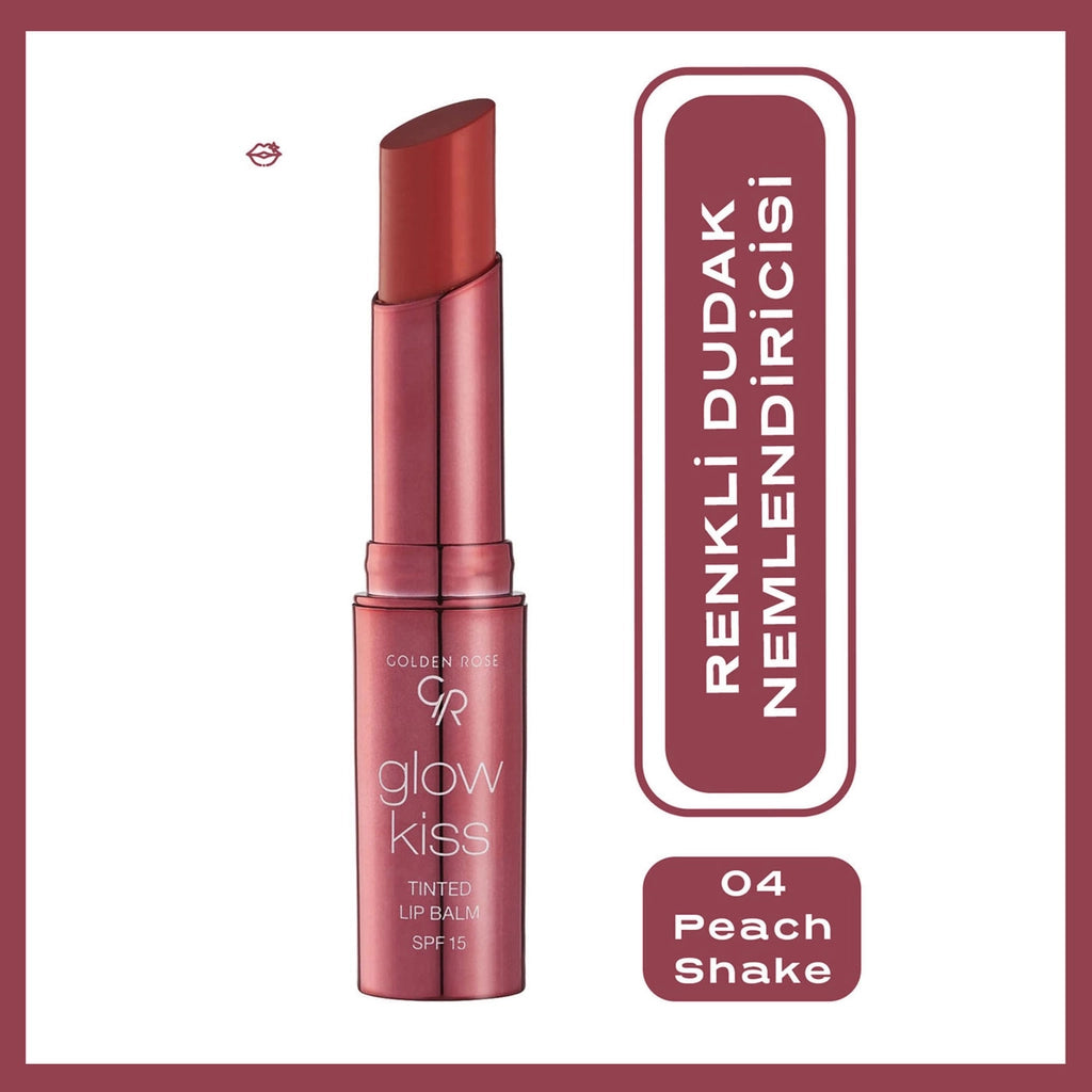 Golden Rose Glow Kiss Tinted Lip Balm Lipstick 03 Berry Pink