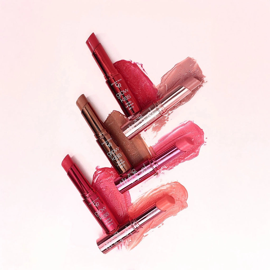 Golden Rose Glow Kiss Tinted Lip Balm Lipstick 03 Berry Pink