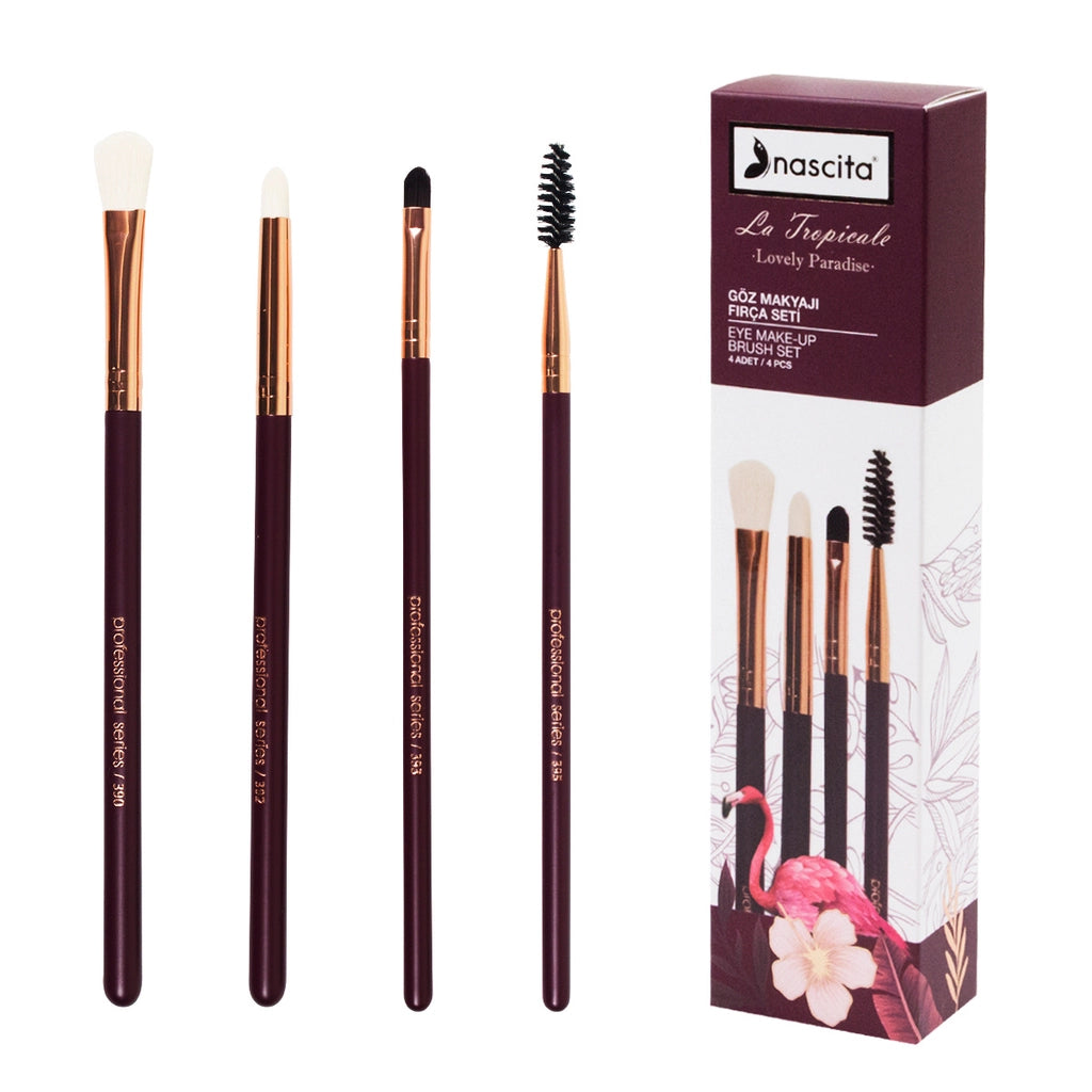 Nascita Tropicale 4-Piece Eye Brush Set