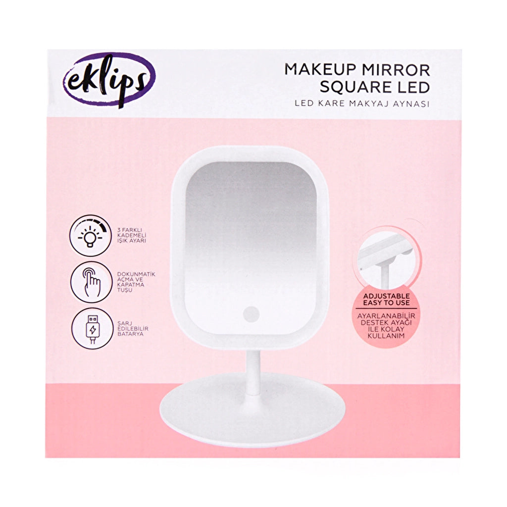 Eklips Makeup Mirror Square Led