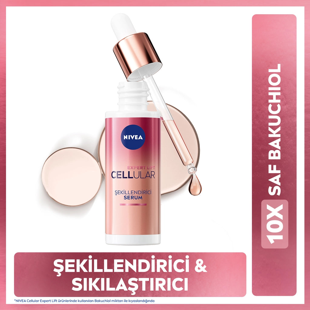 Nivea Cellular Expert Lift Natural Retinol Alternative Skin Serum Containing Pure Bakuchiol 30 ml