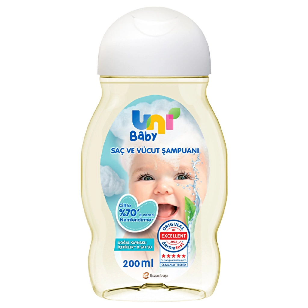 Uni Baby Hair and Body Shampoo 200 ml