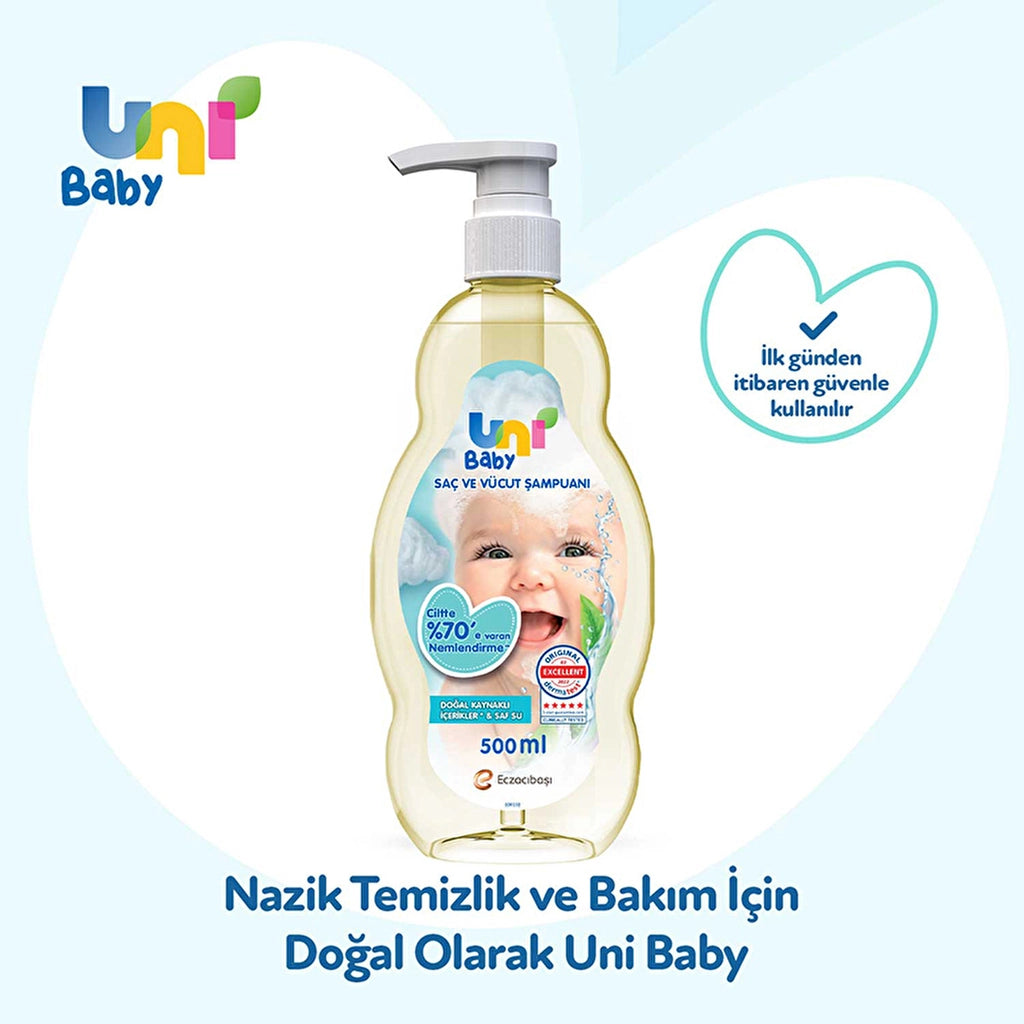 Uni Baby Hair and Body Shampoo 500 ml