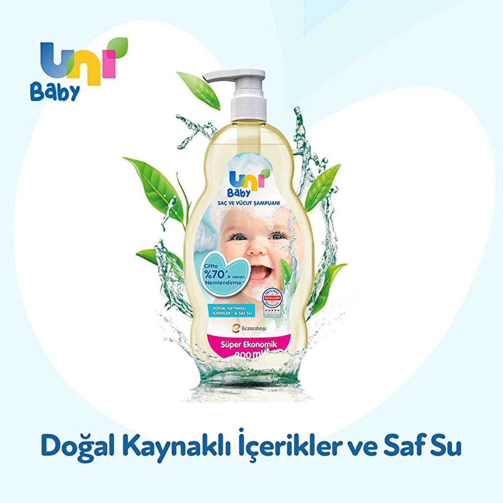 Uni Baby Hair and Body Shampoo 900 ml