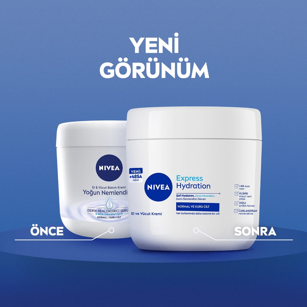 Nivea Express Hydration Hand and Body Care Cream 400 ml