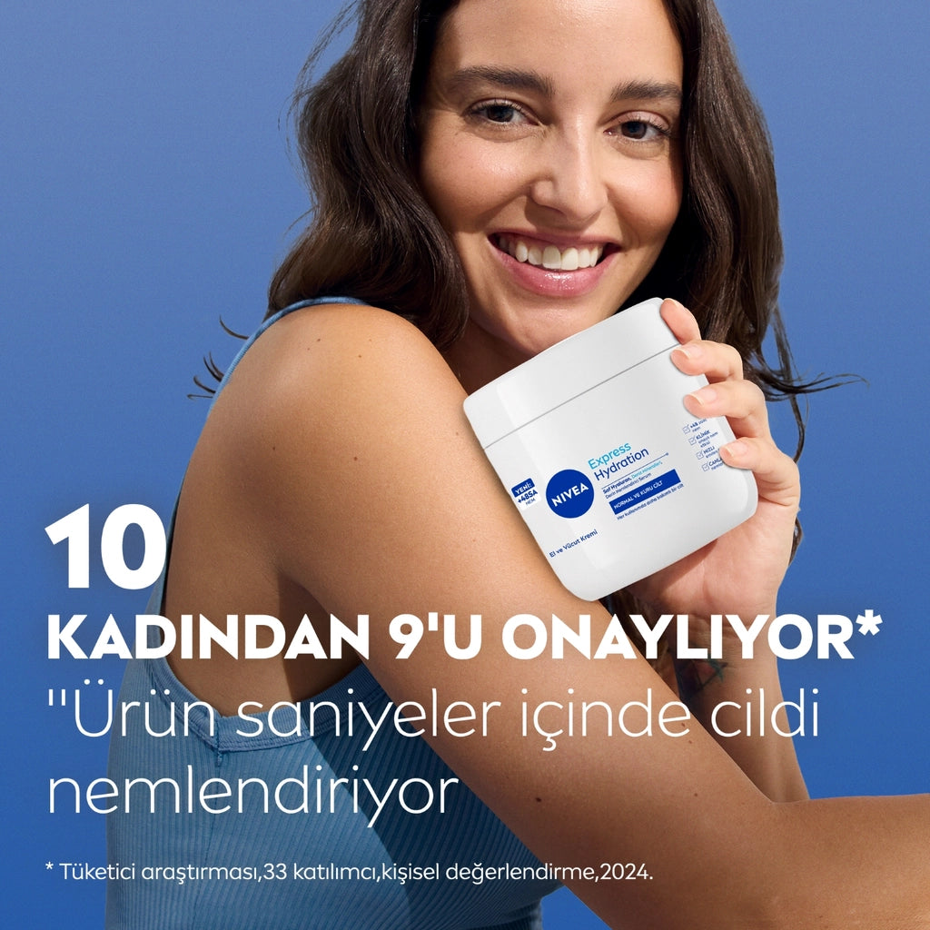 Nivea Express Hydration Hand and Body Care Cream 400 ml