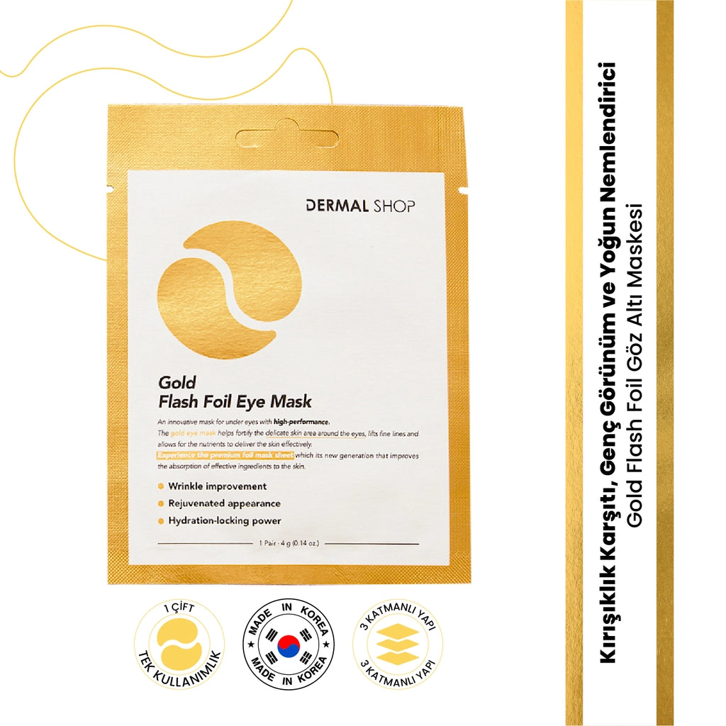 Dermal Gold Flash Foil Eye Mask 4 gr