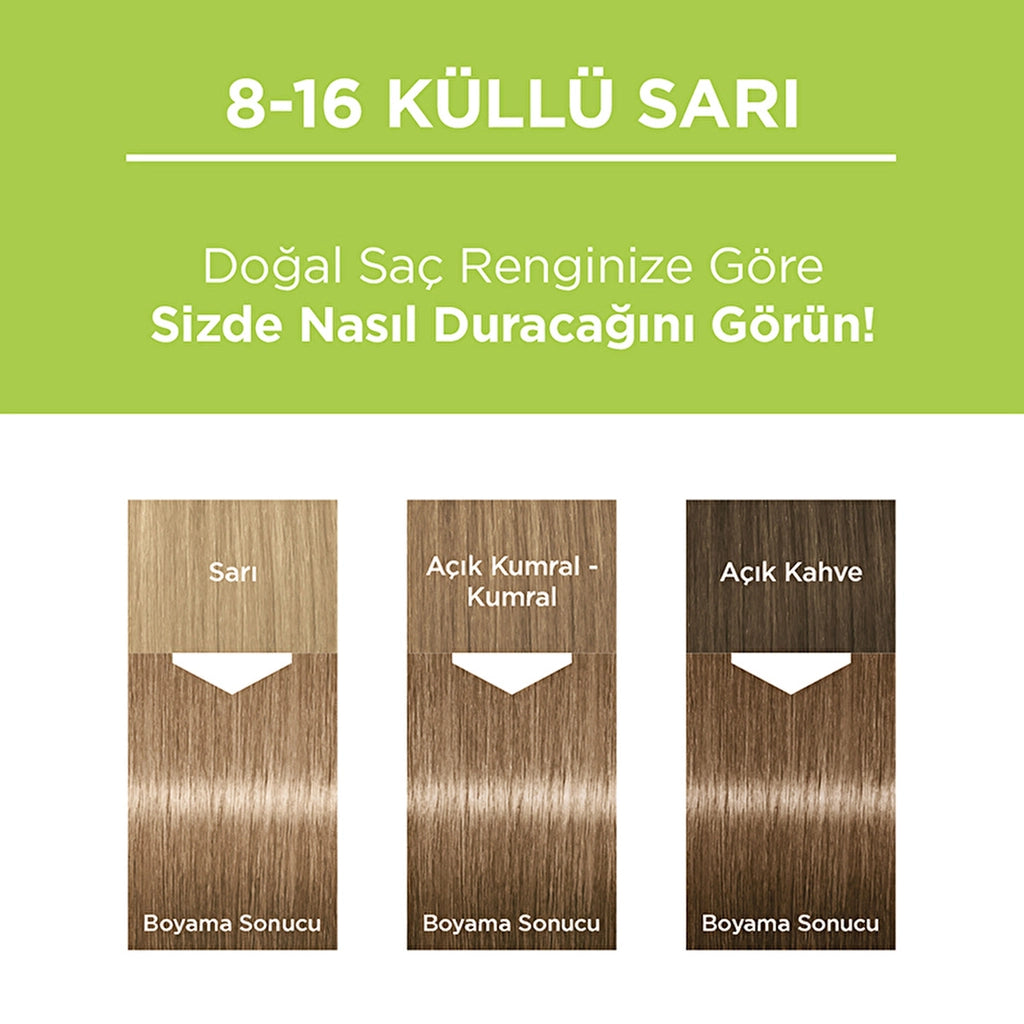Palette Permanent Natural Colors Hair Dye 8-16 Ash Blonde