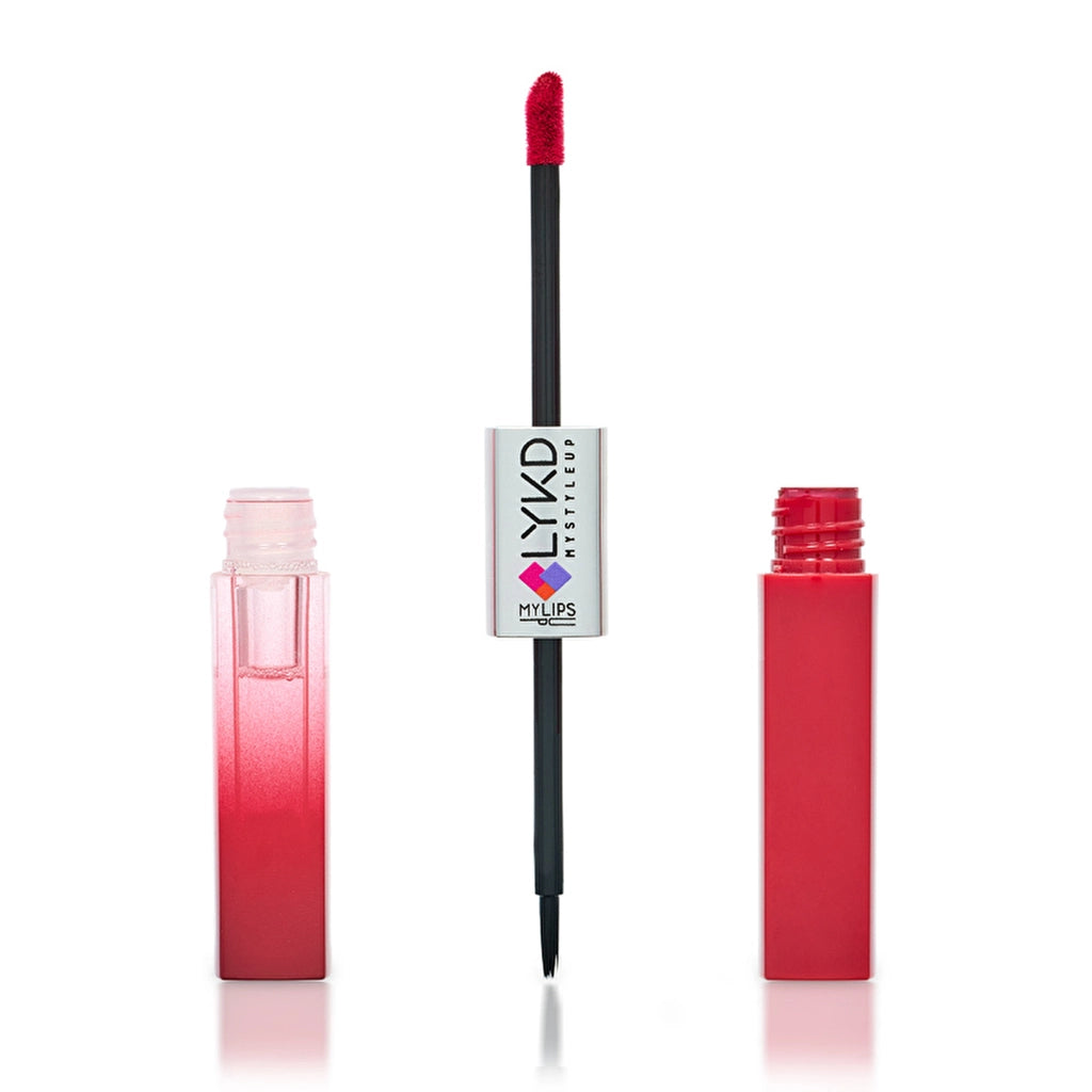 LYKD Double Sided Lipstick & Gloss 371 Deep Raspberry