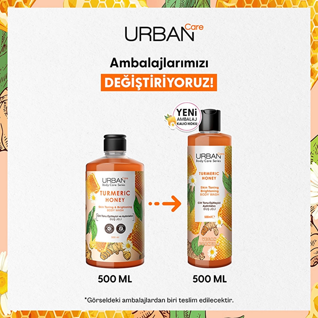 Urban Care Turmeric Honey Skin Tone Equalizing and Brightening Shower Gel 500 ml