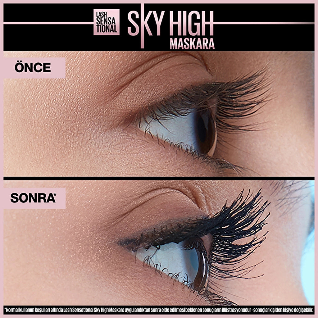 Maybelline New York Lash Sensational Sky High Waterproof Waterproof Mascara Extra Black