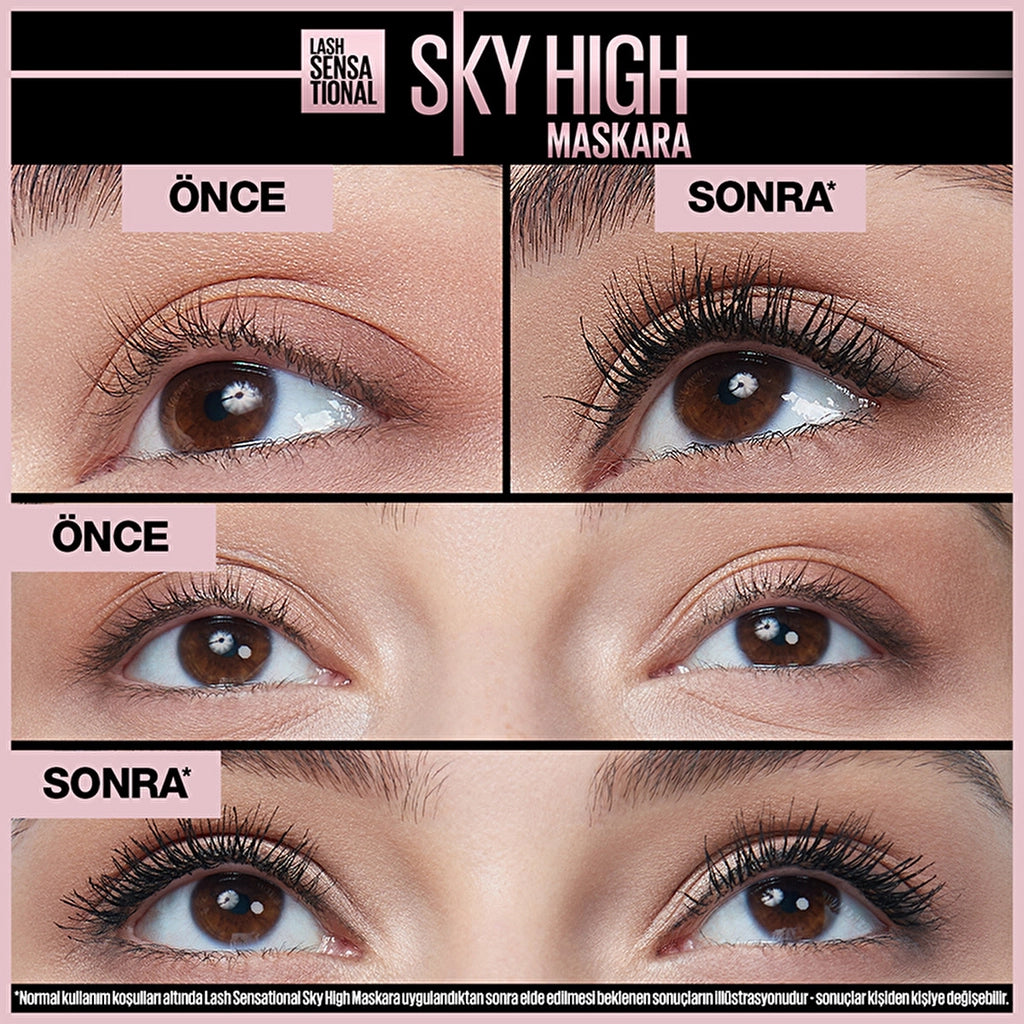 Maybelline New York Lash Sensational Sky High Waterproof Waterproof Mascara Extra Black