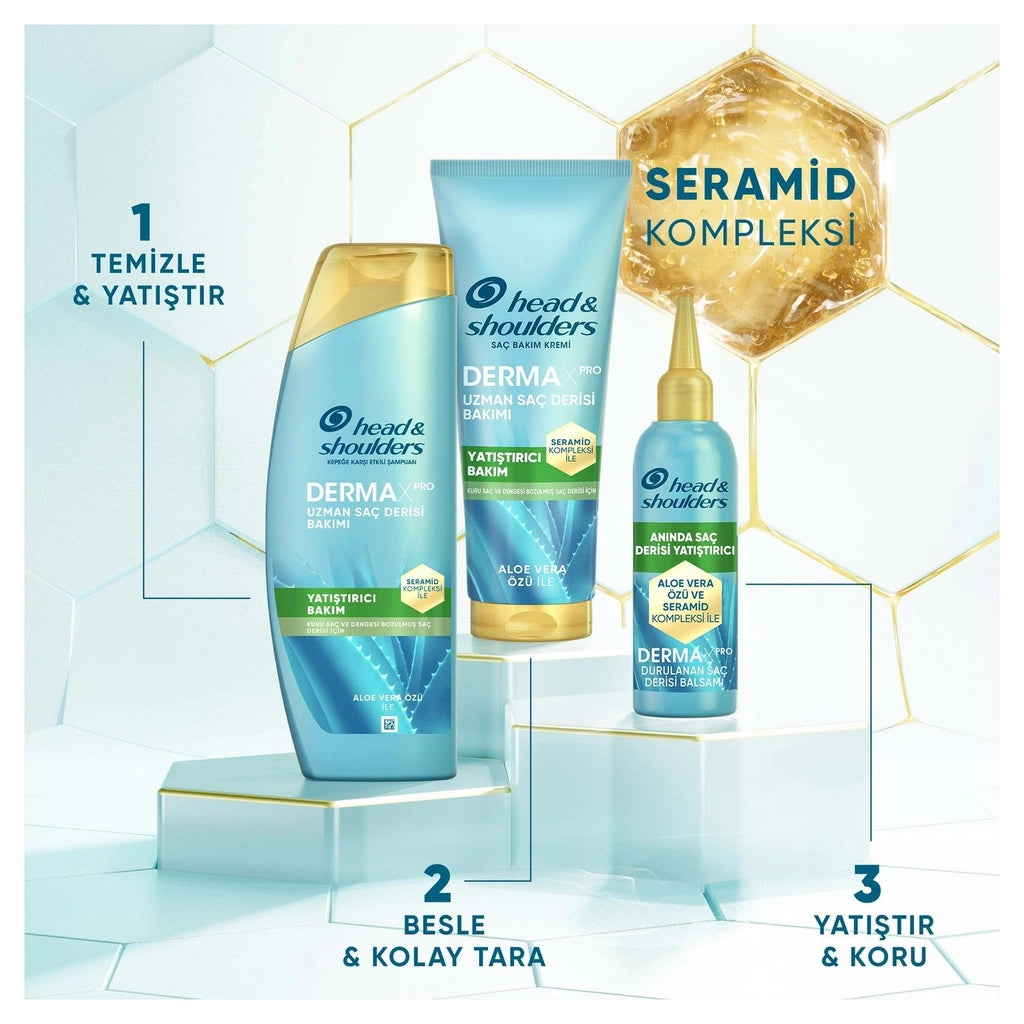Head & Shoulders DermaXPro Soothing Anti-Dandruff Shampoo with Aloe Vera Extract and Ceramide 300 ml