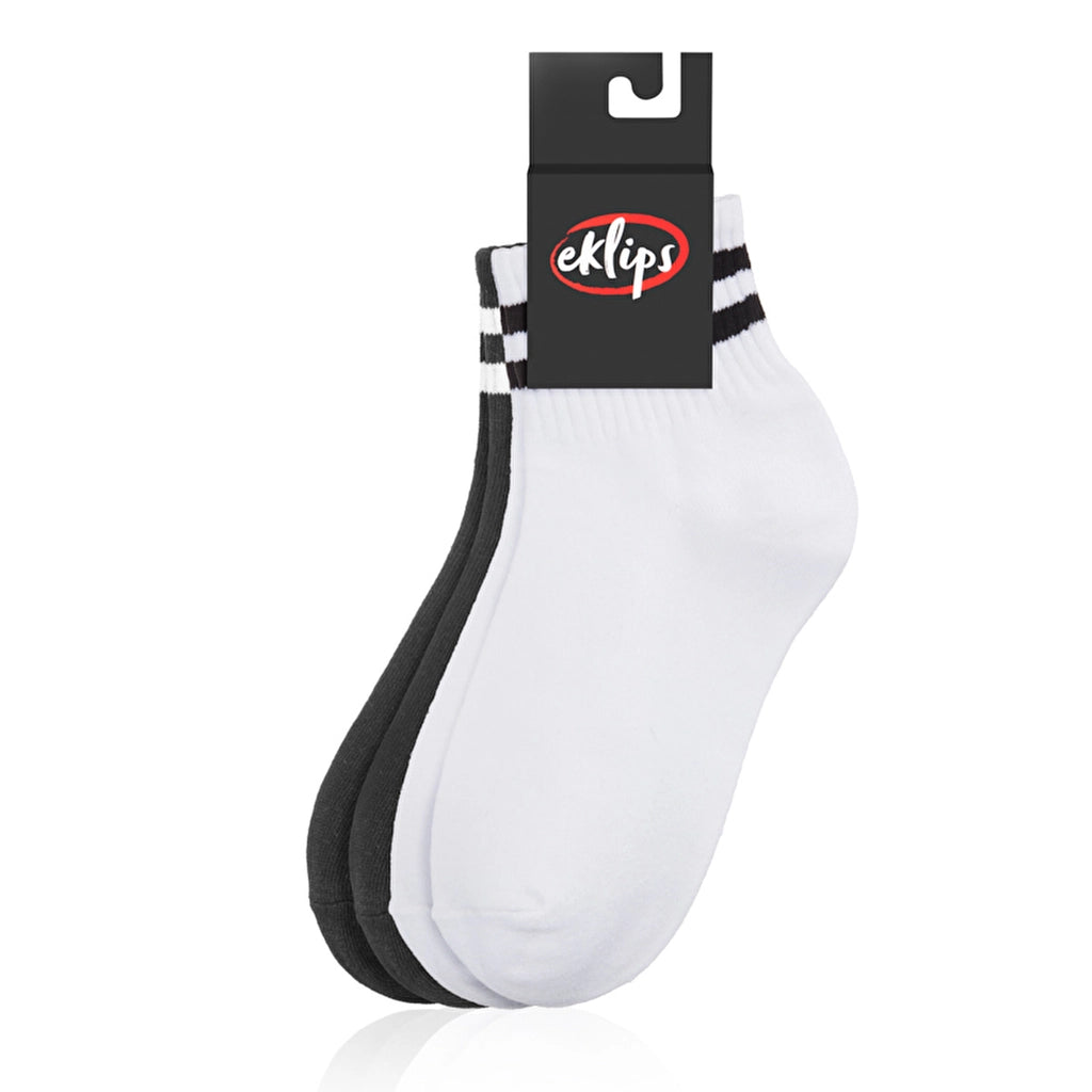Eklips Striped Socks Black White 2-pack