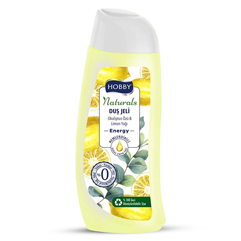 Hobby Naturals Shower Gel Energy Eucalyptus & Lemon Oil 500 ml