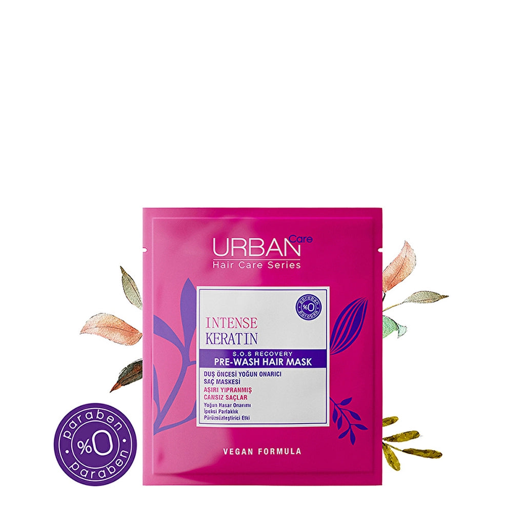 Urban Care Intense Keratin Damage Repair and Shine Pre-Shower Hair Care Mask 50 ml